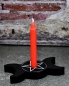 Preview: Hexenshop Dark Phönix Triple Moon mit Pentagramm Mini-Ritualstabkerzenhalter